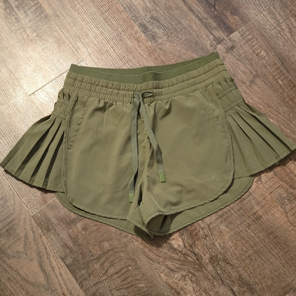 JoyLab Olive Athletic Shorts with Pleats